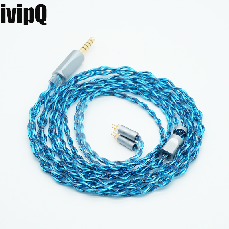 Balanced Headphone Cable 4.4Mm Mmcx - ivipQ A22 4-Core Headphone Upgrade Cable,