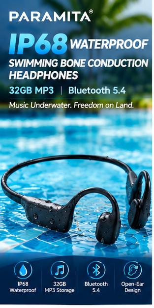 Bone Conduction Headphones Swimming Ip68 - IP68 Waterproof Swimming Bone Conduction Headphones