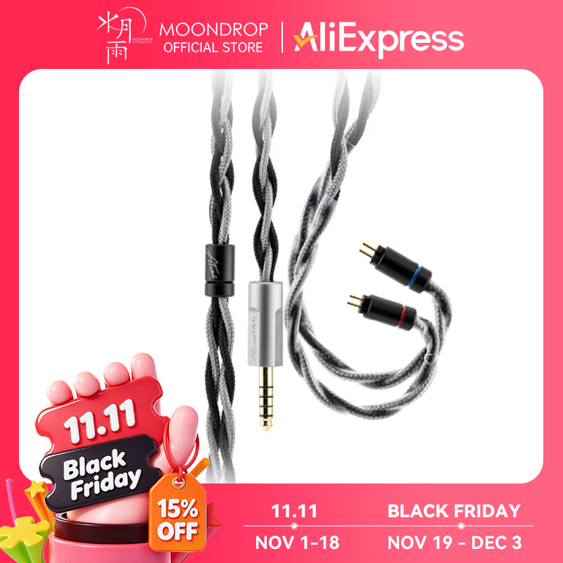 Balanced Headphone Cable 4.4Mm Mmcx - Moondrop Atami Headphone Upgrade Cable with