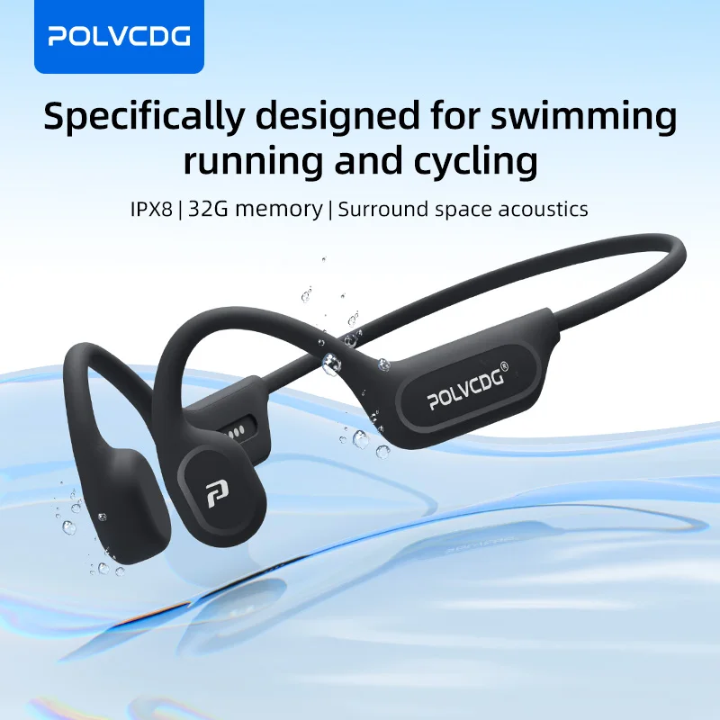 Bone Conduction Headphones Swimming Ip68 - POLVCDG X9 Bone Conduction Earphones 32G