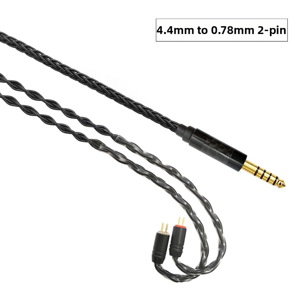 Balanced Headphone Cable 4.4Mm Mmcx - 8-Core Silver Plated Headphone Upgrade Cable
