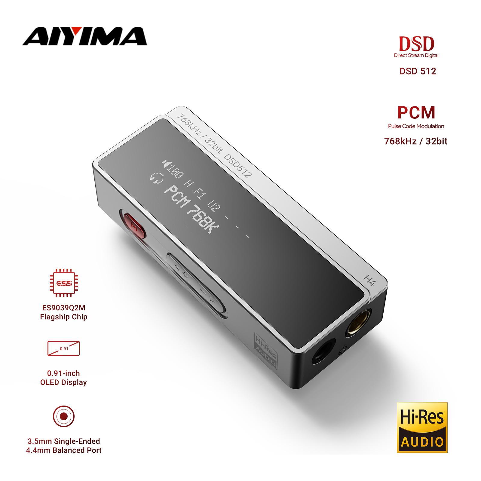 Headphone Amplifier Portable Dac Usb - AIYIMA H4 HIFI Portable Headphone Amplifier