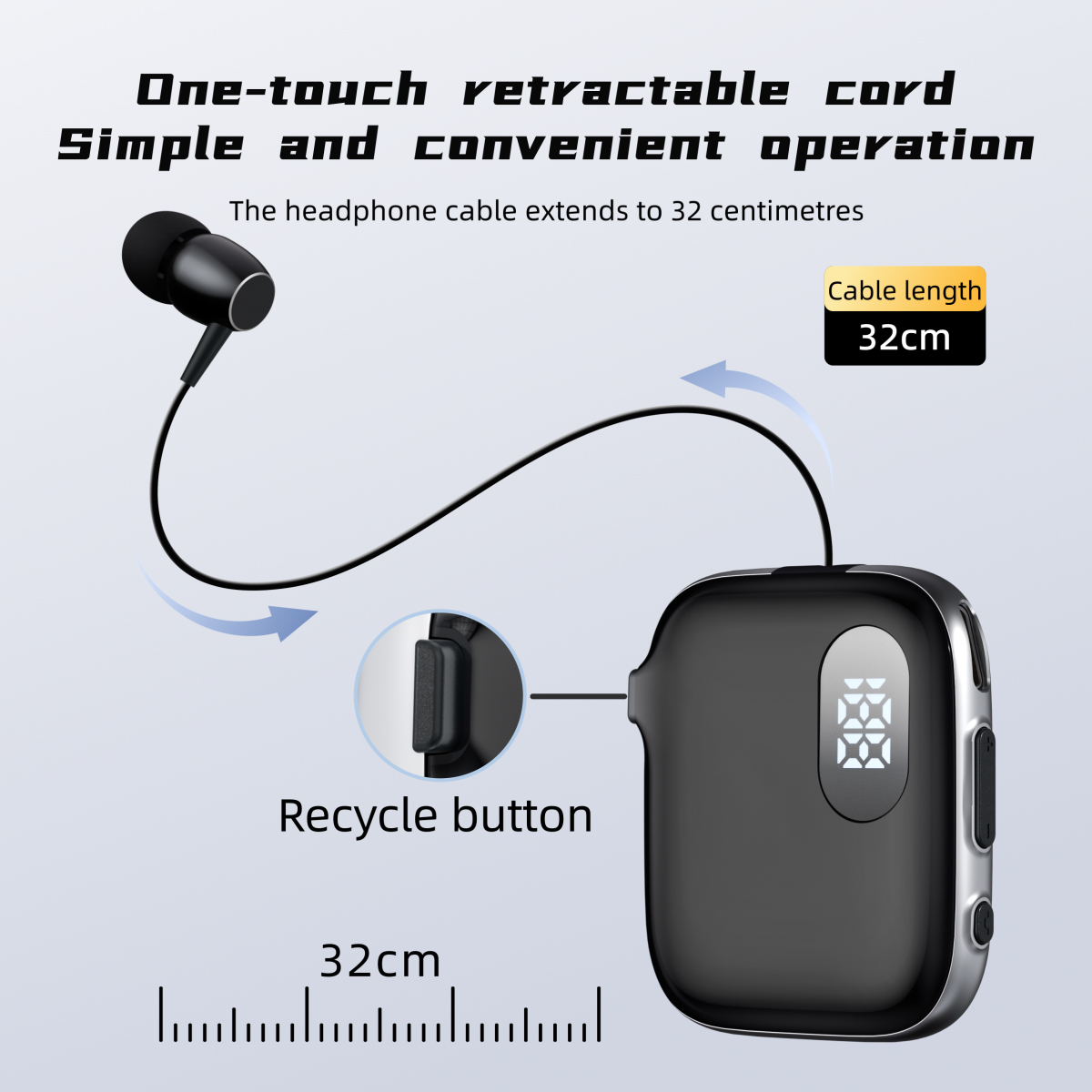 Active Noise Cancelling Headphones Over Ear - Lapel Clip Bluetooth Headset ENC Noise