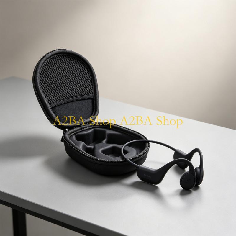 Headphone Carrying Hard Case Travel - A2BA EVA Hard Shell Bone Conductions
